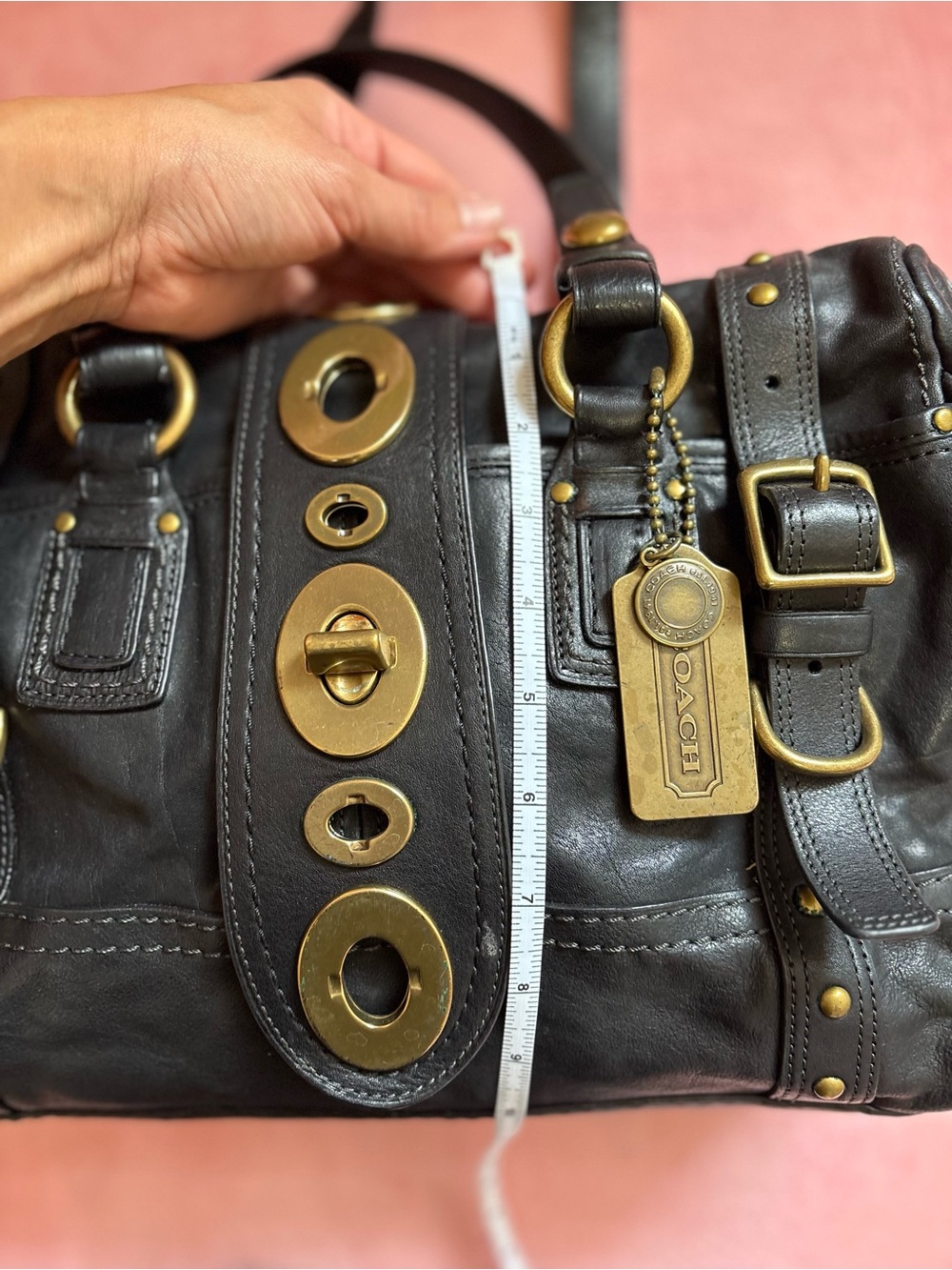Coach 65th Anniversary XL Lily Legacy Satchel with Kisslock🖤 - Picture 5 of 9